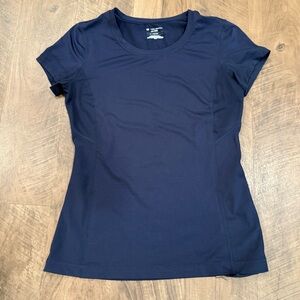 Tek Gear Dry Tek Blue Fitted Short Sleeve T-Shirt Top Minimalist Size Small